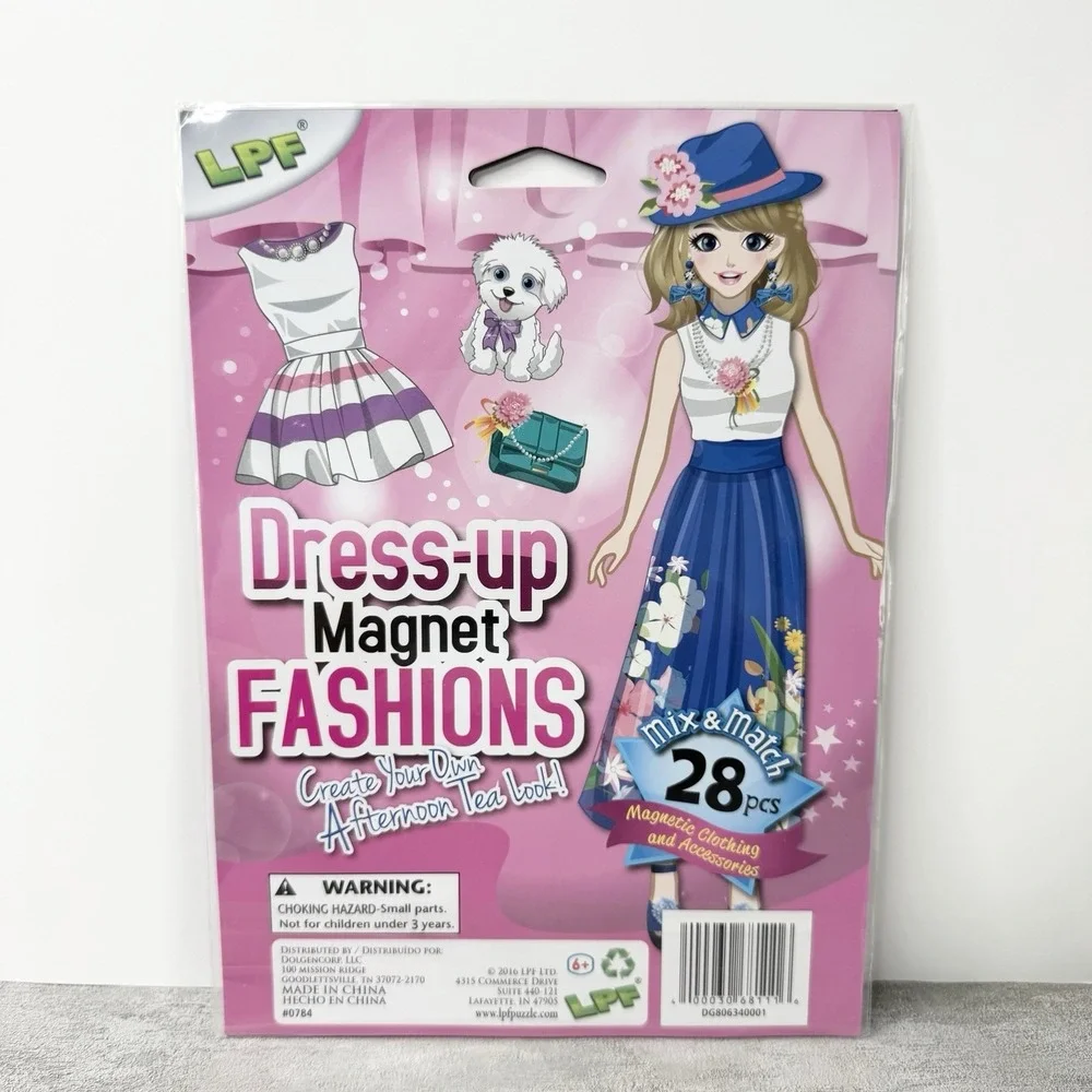LPF Dress Up Magnet Fashion Mix & Match Magnetic Clothing Accessories 28 Pieces